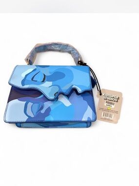 KIDSUPER STUDIOS Blue Camouflage Top-Handle Satchel